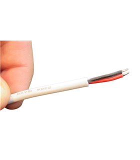 Разъем белый с кабелем DC мама 5.5*2.1мм 0.75мм 15см (18200)