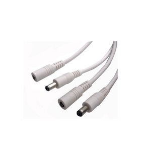 Разъем белый с кабелем DC мама 5.5*2.1мм 0.75мм 15см (18200)