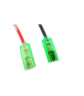 Пара ножевых клемм 6.3мм с кабелем 10см (18579)