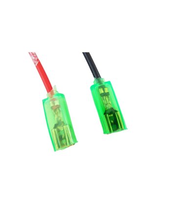 Пара ножевых клемм 6.3мм с кабелем 10см (18579)