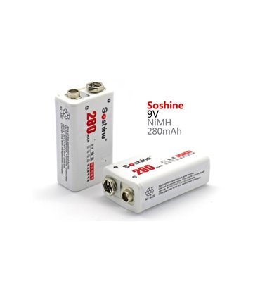 Крона Soshine Ni-Mh 9V 280mAh (15003)