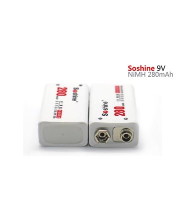 Крона Soshine Ni-Mh 9V 280mAh (15003)
