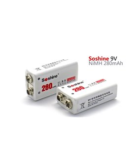 Крона Soshine Ni-Mh 9V 280mAh (15003)