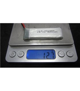 Высокотоковый аккумулятор LiPo 3.7V 35C 701855 801855 520mah small white 12.7g (16002)