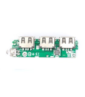 Плата павербанк Power Bank 3*USB 5V 2A (16504)