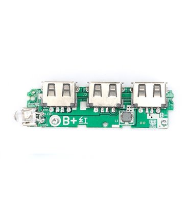 Плата павербанк Power Bank 3*USB 5V 2A (16504)