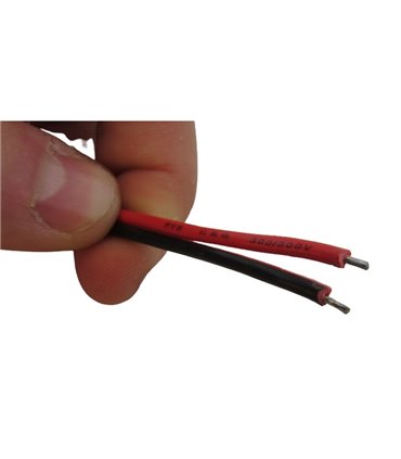 Штекер черный с кабелем DC папа 5.5*2.1мм 0.75мм 15см (18197)