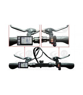 Контроллер электровелосипеда с дисплеем 350W 24V A24 866A-6 (16633)