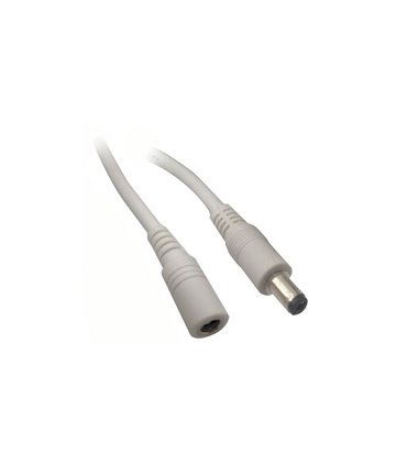 Штекер белый с кабелем DC папа 5.5*2.1мм 0.75мм 15см (18199)