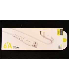 Кабель для зарядки и передачи данных Maimi 6A Type C 1м (18588)