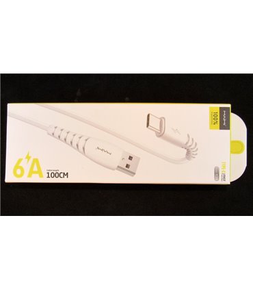 Кабель для зарядки и передачи данных Maimi 6A Type C 1м (18588)