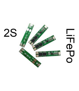 Плата защиты BMS контроллер для литий фосфат LiFePo 2S 6.4V 5A (15677) Плата защиты BMS контроллер для литий фосфат LiFePo 2S 6.4V 5A (15677)