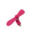 Вентилятор для телефона micro USB розовый цвет (17151)