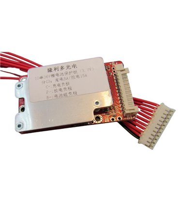 Плата контроллер аккумулятора BMS LiIon 10S 36V разряд 15A заряд 5A (17653)