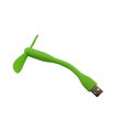 Вентилятор гибкий силиконовый USB OTG зеленый цвет (17154)