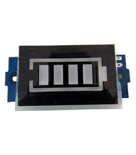 Индикатор аккумулятора 12V Li-Ion 3S 11.1-12.6V синий (17583) Индикатор аккумулятора 12V Li-Ion 3S 11.1-12.6V синий (17583)