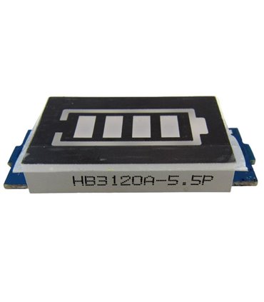 Индикатор аккумулятора 12V Li-Ion 3S 11.1-12.6V синий (17583)