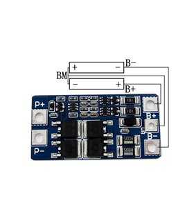 Плата защиты шуруповерта Li-Ion 7.2V 8.4V 2*18650 20A (14250) Плата защиты шуруповерта Li-Ion 7.2V 8.4V 2*18650 20A (14250)