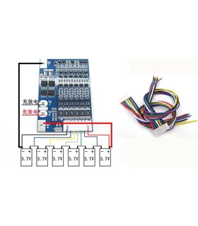 Плата защиты заряда разряда BMS 6S Li-Ion 25.2V 10A (14819)