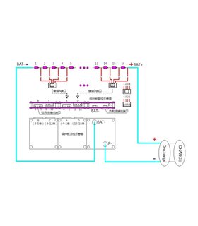 Плата BMS литий-титанат LiTo 48V 24S 50A разряд 5A заряд (14849) Плата BMS литий-титанат LiTo 48V 24S 50A разряд 5A заряд (14849)