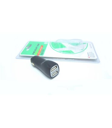 Автомобильное зарядное автозарядка Pinzun 2A 2*USB (14839)