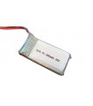 Высокотоковый аккумулятор LiPo 3.7V 20C 802036 HJ 350mah molex protective plate 10g (16016)