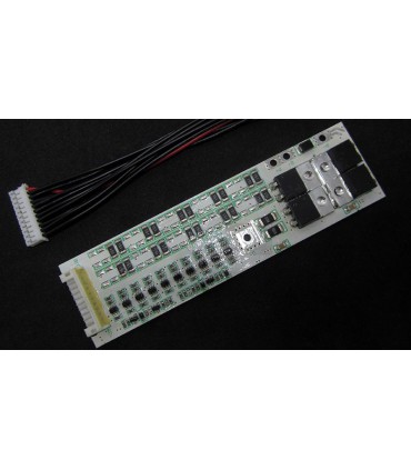 Контроллер защиты аккумулятора BMS Li-Ion 10S 36V 25A (15436)