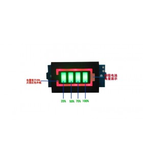 Индикатор заряда разряда батареи Li-Ion 16S 60V синий (18131) Индикатор заряда разряда батареи Li-Ion 16S 60V синий (18131)