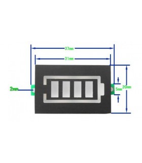 Индикатор заряда литиевой батареи Li-Ion 7S 24V 29.4V (16316) Индикатор заряда литиевой батареи Li-Ion 7S 24V 29.4V (16316)
