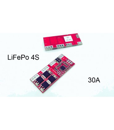 Плата защиты балансир BMS LiFePo 4S 12.8V 30A (14984)