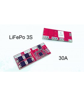 Плата защиты балансир BMS LiFePo 3S 9.6V 30A (14983)