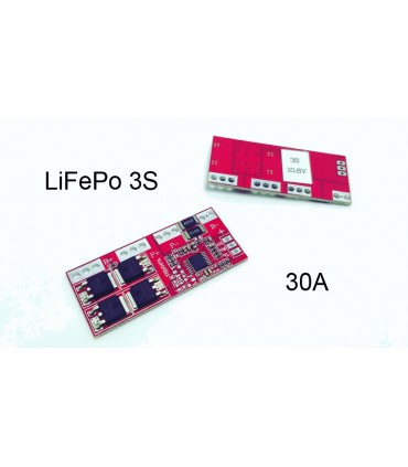Плата защиты балансир BMS LiFePo 3S 9.6V 30A (14983)