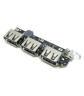 Плата контролер павер банк Power Bank 5V 2A 3*USB PCB (15261)