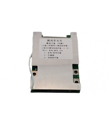 Плата BMS защита аккумулятора LiIon 13S 48V 25A (19452)