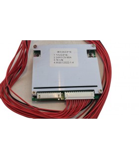 Плата BMS LiFePo 24S 72V 80A симметрия (19424)