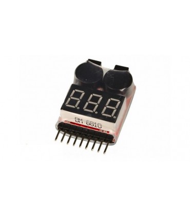 Сигнализатор разряда 1-8 Li-Po Li-Ion Li-Mn Li-Fe (11547)