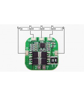 Плата заряда разряда аккумулятора шуруповерта 4*Li-Ion 16.8V 20A (12635) Плата заряда разряда аккумулятора шуруповерта 4*Li-Ion 16.8V 20A (12635)