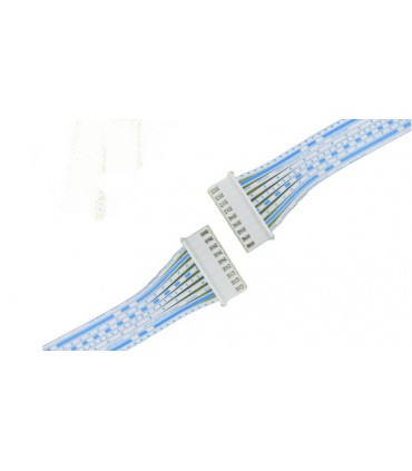 Шлейф кабель XHB2.54 с зажимом 9pin 20см (18678)