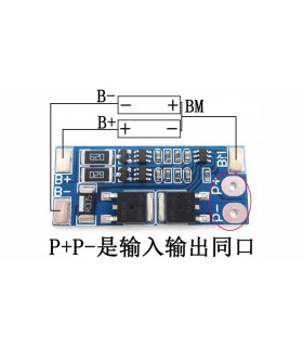 Плата защиты заряда разряда балансир BMS LiIon 2S 7.4V 8.4V 10A (15032)