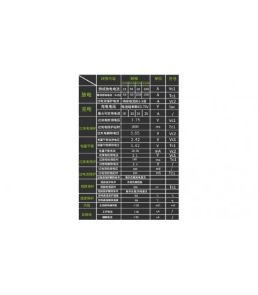 Плата защиты аккумулятора с балансировкой BMS LiFePo 24S 72V 20A (16145)