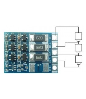 Плата балансировки балансир аккумуляторов LiFePo 3*3.6V (11286)