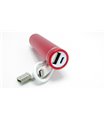 Power Bank Портативная Зарядка 1*18650 алюминий красный (10511) Power Bank Портативная Зарядка 1*18650 алюминий красный (10511)