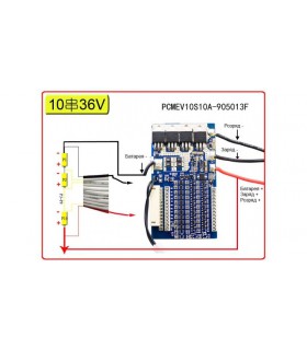 Контроллер защиты заряда разряда BMS 10S Li-Ion 36V 10-40A (12929) Контроллер защиты заряда разряда BMS 10S Li-Ion 36V 10-40A (12929)