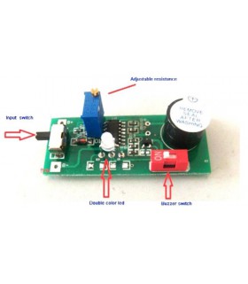 Звуковой сигнализатор разряда литиевых аккумуляторов 2S-7S 6.5V-30V (15705) Звуковой сигнализатор разряда литиевых аккумуляторов 2S-7S 6.5V-30V (15705)