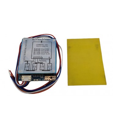 Контроллер защиты заряда разряда BMS 4*LiFePo4 100A (12924)