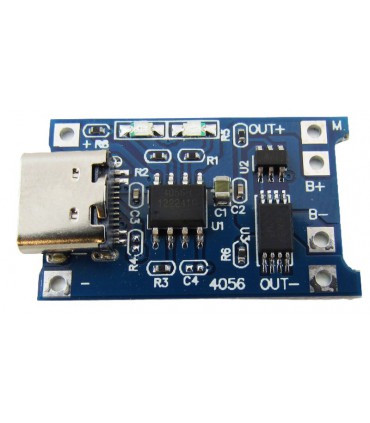 Модуль заряда разряда Li-ion 1S TP4056 Type-C (18570)