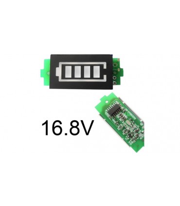 Индикатор заряда разряда 4х18650 16.8V 3х2см (10766)