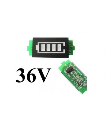 Индикатор заряда разряда 10х18650 36V 3х2см (10769)