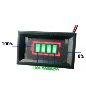 Индикатор заряда питания аккумулятора 12V зеленый (11612) Индикатор заряда питания аккумулятора 12V зеленый (11612)