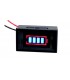 Индикатор заряда питания аккумулятора 12V синий (11613)